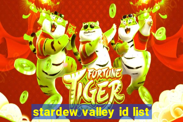 stardew valley id list